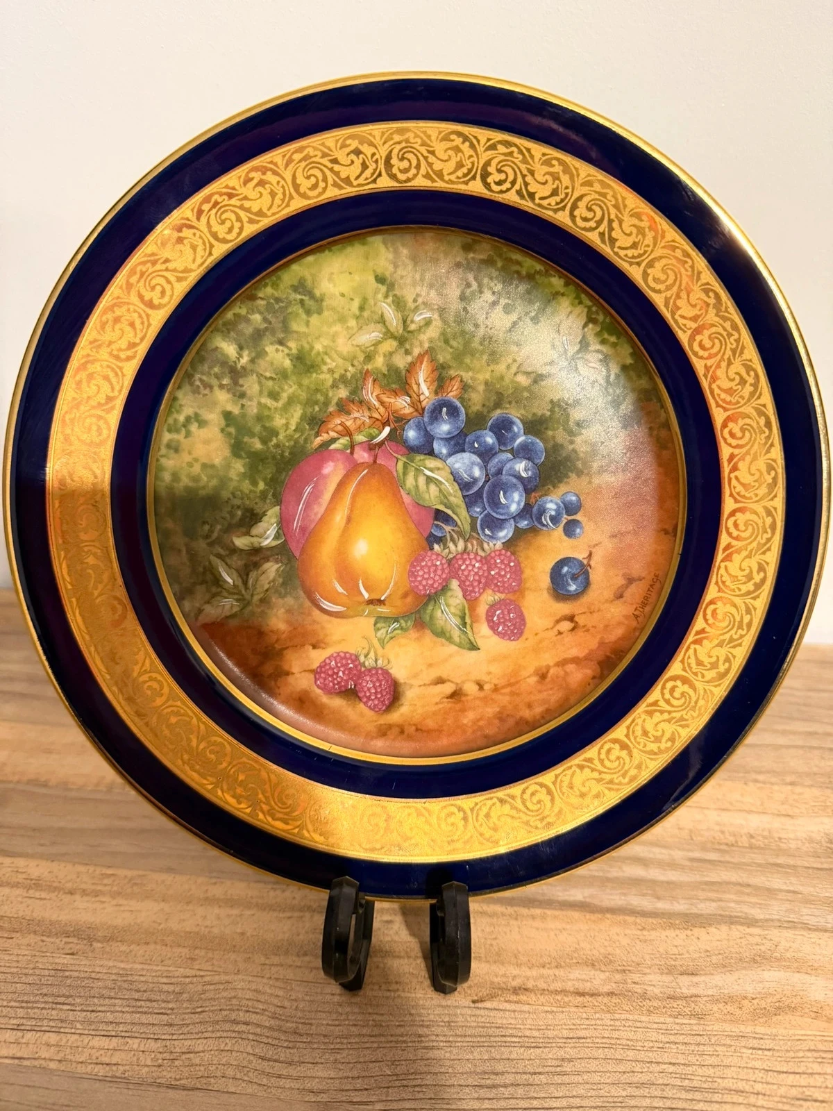 assiette limoges bleu de four & or – collection n°101 – 130€ – photo 9